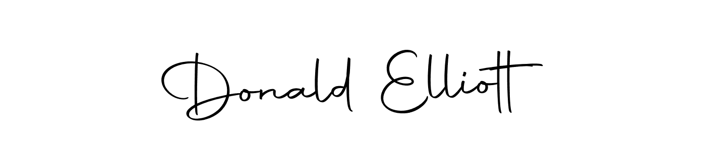 Use a signature maker to create a handwritten signature online. With this signature software, you can design (Autography-DOLnW) your own signature for name Donald Elliott. Donald Elliott signature style 10 images and pictures png