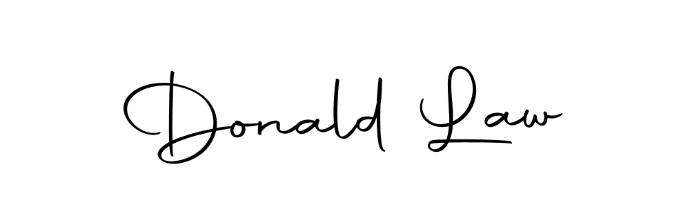 Create a beautiful signature design for name Donald Law. With this signature (Autography-DOLnW) fonts, you can make a handwritten signature for free. Donald Law signature style 10 images and pictures png