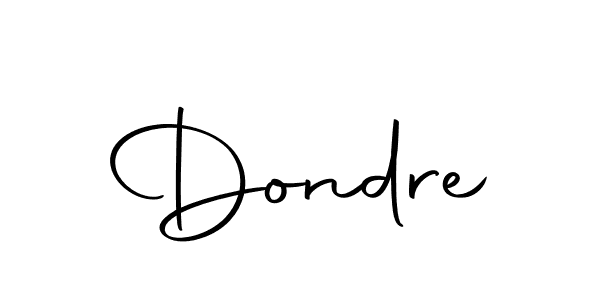 Design your own signature with our free online signature maker. With this signature software, you can create a handwritten (Autography-DOLnW) signature for name Dondre. Dondre signature style 10 images and pictures png
