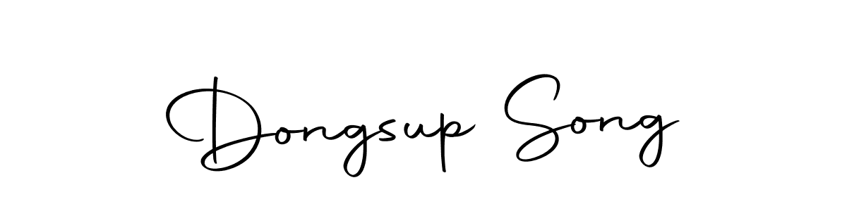 Also we have Dongsup Song name is the best signature style. Create professional handwritten signature collection using Autography-DOLnW autograph style. Dongsup Song signature style 10 images and pictures png