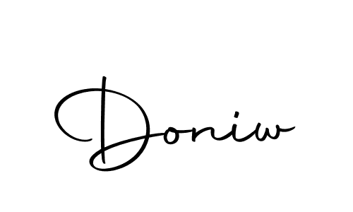 Design your own signature with our free online signature maker. With this signature software, you can create a handwritten (Autography-DOLnW) signature for name Doniw. Doniw signature style 10 images and pictures png