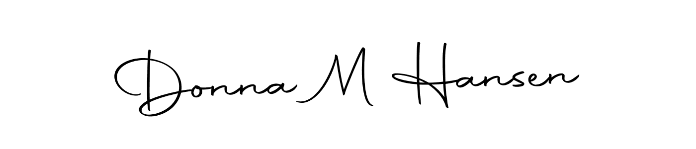 Create a beautiful signature design for name Donna M Hansen. With this signature (Autography-DOLnW) fonts, you can make a handwritten signature for free. Donna M Hansen signature style 10 images and pictures png