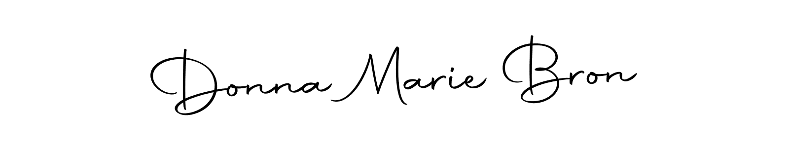 Donna Marie Bron stylish signature style. Best Handwritten Sign (Autography-DOLnW) for my name. Handwritten Signature Collection Ideas for my name Donna Marie Bron. Donna Marie Bron signature style 10 images and pictures png