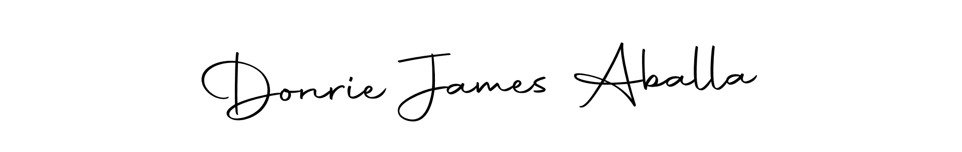 Make a beautiful signature design for name Donrie James Aballa. With this signature (Autography-DOLnW) style, you can create a handwritten signature for free. Donrie James Aballa signature style 10 images and pictures png