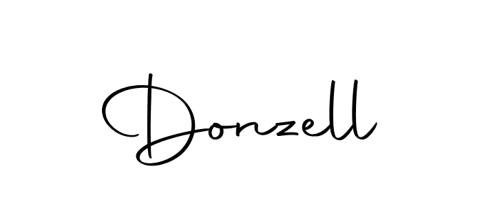 Donzell stylish signature style. Best Handwritten Sign (Autography-DOLnW) for my name. Handwritten Signature Collection Ideas for my name Donzell. Donzell signature style 10 images and pictures png