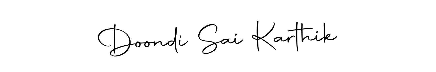How to make Doondi Sai Karthik name signature. Use Autography-DOLnW style for creating short signs online. This is the latest handwritten sign. Doondi Sai Karthik signature style 10 images and pictures png