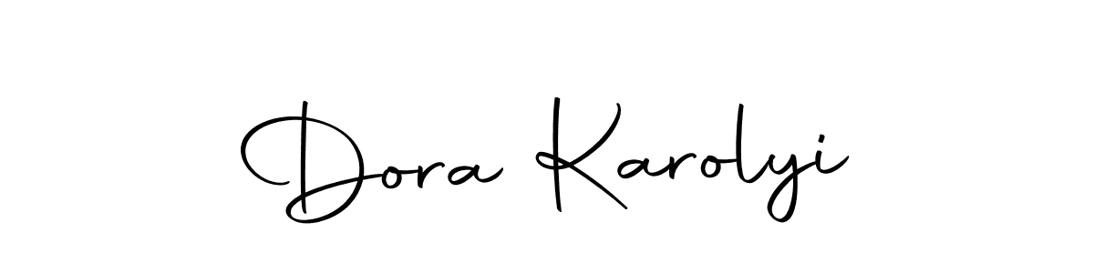 Design your own signature with our free online signature maker. With this signature software, you can create a handwritten (Autography-DOLnW) signature for name Dora Karolyi. Dora Karolyi signature style 10 images and pictures png