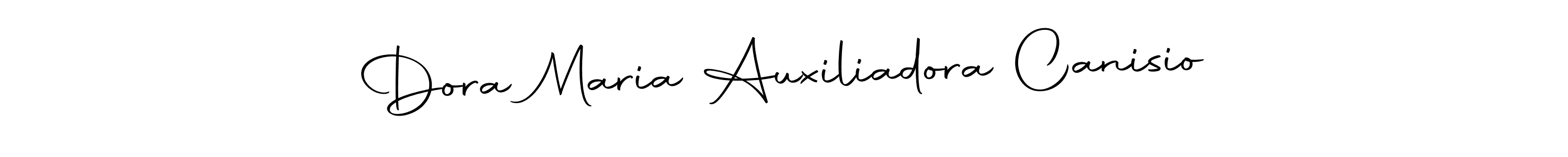 Dora Maria Auxiliadora Canisio stylish signature style. Best Handwritten Sign (Autography-DOLnW) for my name. Handwritten Signature Collection Ideas for my name Dora Maria Auxiliadora Canisio. Dora Maria Auxiliadora Canisio signature style 10 images and pictures png