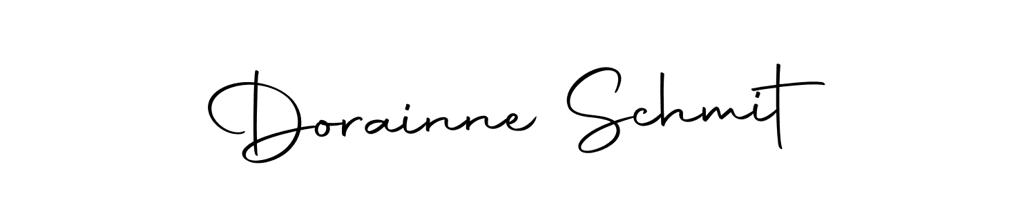 How to make Dorainne Schmit signature? Autography-DOLnW is a professional autograph style. Create handwritten signature for Dorainne Schmit name. Dorainne Schmit signature style 10 images and pictures png