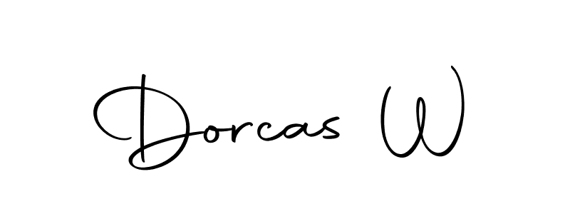 Use a signature maker to create a handwritten signature online. With this signature software, you can design (Autography-DOLnW) your own signature for name Dorcas W. Dorcas W signature style 10 images and pictures png