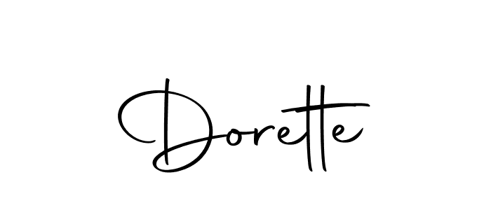 Create a beautiful signature design for name Dorette. With this signature (Autography-DOLnW) fonts, you can make a handwritten signature for free. Dorette signature style 10 images and pictures png