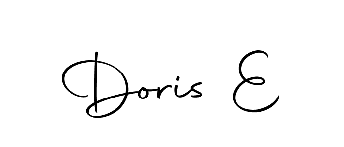Doris E stylish signature style. Best Handwritten Sign (Autography-DOLnW) for my name. Handwritten Signature Collection Ideas for my name Doris E. Doris E signature style 10 images and pictures png