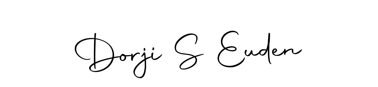 The best way (Autography-DOLnW) to make a short signature is to pick only two or three words in your name. The name Dorji S Euden include a total of six letters. For converting this name. Dorji S Euden signature style 10 images and pictures png