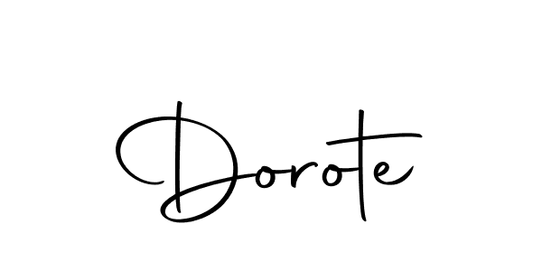 Dorote stylish signature style. Best Handwritten Sign (Autography-DOLnW) for my name. Handwritten Signature Collection Ideas for my name Dorote. Dorote signature style 10 images and pictures png