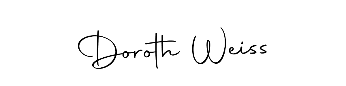 Design your own signature with our free online signature maker. With this signature software, you can create a handwritten (Autography-DOLnW) signature for name Doroth Weiss. Doroth Weiss signature style 10 images and pictures png