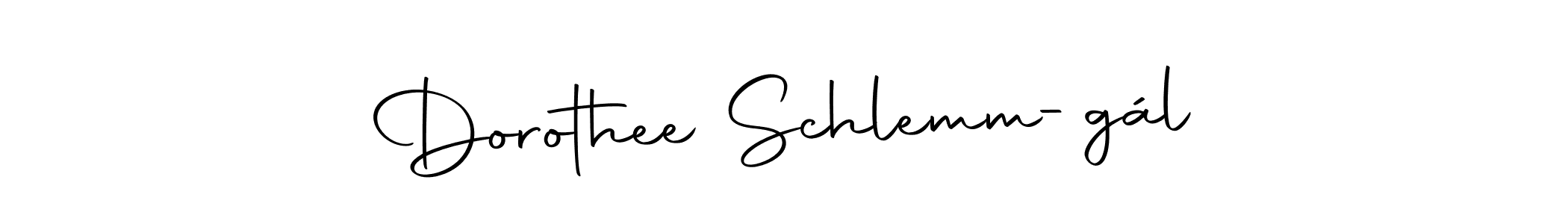 Use a signature maker to create a handwritten signature online. With this signature software, you can design (Autography-DOLnW) your own signature for name Dorothee Schlemm-gál. Dorothee Schlemm-gál signature style 10 images and pictures png