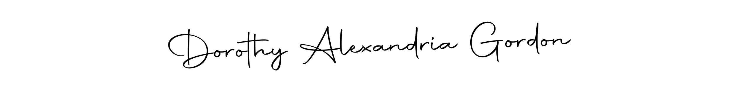 Use a signature maker to create a handwritten signature online. With this signature software, you can design (Autography-DOLnW) your own signature for name Dorothy Alexandria Gordon. Dorothy Alexandria Gordon signature style 10 images and pictures png
