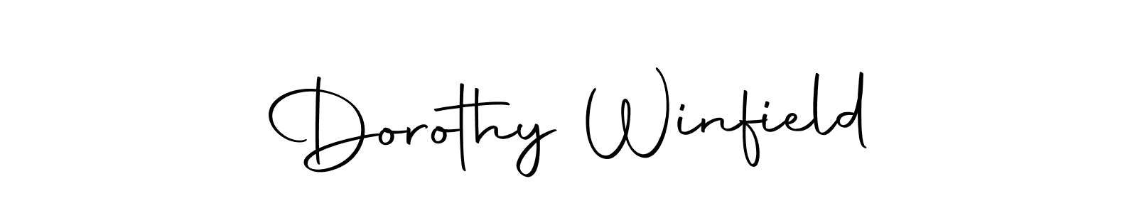 Dorothy Winfield stylish signature style. Best Handwritten Sign (Autography-DOLnW) for my name. Handwritten Signature Collection Ideas for my name Dorothy Winfield. Dorothy Winfield signature style 10 images and pictures png