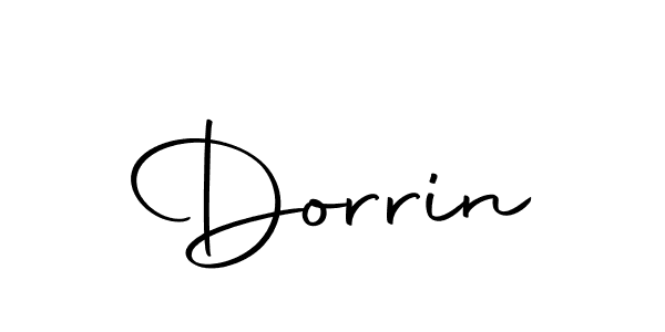 Dorrin stylish signature style. Best Handwritten Sign (Autography-DOLnW) for my name. Handwritten Signature Collection Ideas for my name Dorrin. Dorrin signature style 10 images and pictures png