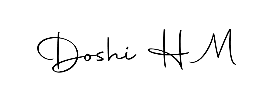 Make a beautiful signature design for name Doshi H M. With this signature (Autography-DOLnW) style, you can create a handwritten signature for free. Doshi H M signature style 10 images and pictures png