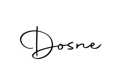 Create a beautiful signature design for name Dosne. With this signature (Autography-DOLnW) fonts, you can make a handwritten signature for free. Dosne signature style 10 images and pictures png