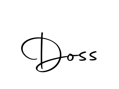 You should practise on your own different ways (Autography-DOLnW) to write your name (Doss) in signature. don't let someone else do it for you. Doss signature style 10 images and pictures png