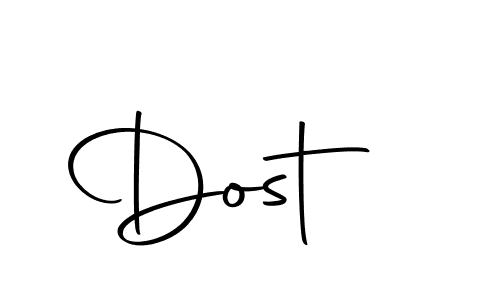 Use a signature maker to create a handwritten signature online. With this signature software, you can design (Autography-DOLnW) your own signature for name Dost . Dost  signature style 10 images and pictures png