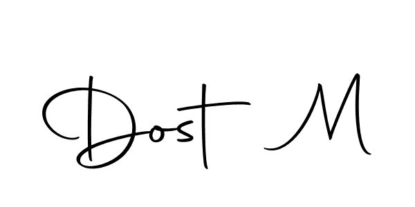 if you are searching for the best signature style for your name Dost M. so please give up your signature search. here we have designed multiple signature styles  using Autography-DOLnW. Dost M signature style 10 images and pictures png