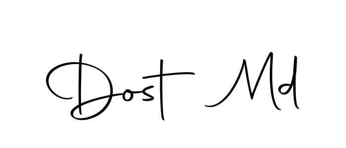 Use a signature maker to create a handwritten signature online. With this signature software, you can design (Autography-DOLnW) your own signature for name Dost Md. Dost Md signature style 10 images and pictures png