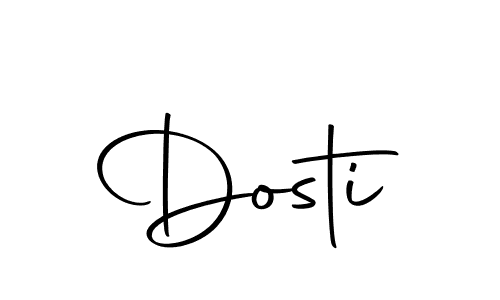 Dosti stylish signature style. Best Handwritten Sign (Autography-DOLnW) for my name. Handwritten Signature Collection Ideas for my name Dosti. Dosti signature style 10 images and pictures png