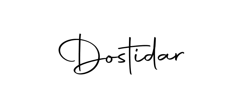 Design your own signature with our free online signature maker. With this signature software, you can create a handwritten (Autography-DOLnW) signature for name Dostidar. Dostidar signature style 10 images and pictures png