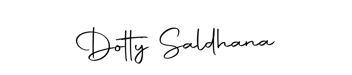 Make a beautiful signature design for name Dotty Saldhana. With this signature (Autography-DOLnW) style, you can create a handwritten signature for free. Dotty Saldhana signature style 10 images and pictures png