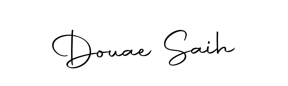 See photos of Douae Saih official signature by Spectra . Check more albums & portfolios. Read reviews & check more about Autography-DOLnW font. Douae Saih signature style 10 images and pictures png