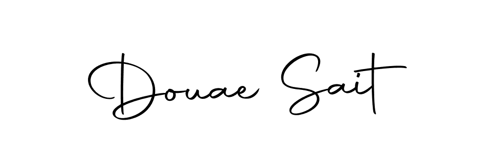Make a short Douae Sait signature style. Manage your documents anywhere anytime using Autography-DOLnW. Create and add eSignatures, submit forms, share and send files easily. Douae Sait signature style 10 images and pictures png