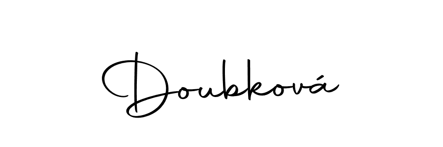 Doubková stylish signature style. Best Handwritten Sign (Autography-DOLnW) for my name. Handwritten Signature Collection Ideas for my name Doubková. Doubková signature style 10 images and pictures png