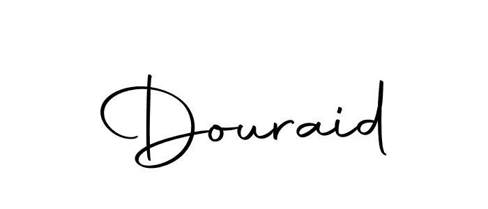 Design your own signature with our free online signature maker. With this signature software, you can create a handwritten (Autography-DOLnW) signature for name Douraid. Douraid signature style 10 images and pictures png