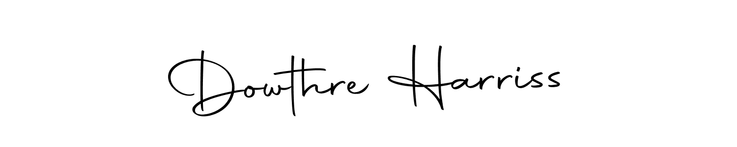 How to make Dowthre Harriss signature? Autography-DOLnW is a professional autograph style. Create handwritten signature for Dowthre Harriss name. Dowthre Harriss signature style 10 images and pictures png