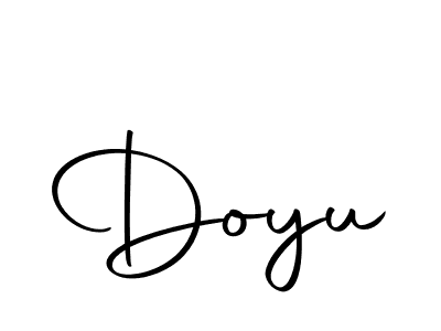 Use a signature maker to create a handwritten signature online. With this signature software, you can design (Autography-DOLnW) your own signature for name Doyu. Doyu signature style 10 images and pictures png