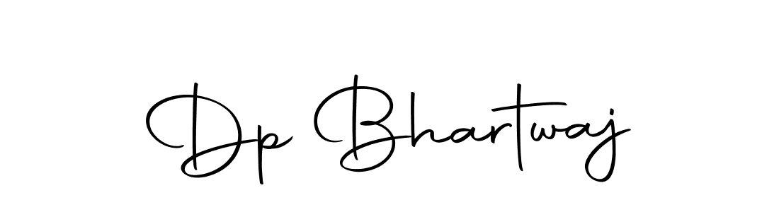 How to make Dp Bhartwaj name signature. Use Autography-DOLnW style for creating short signs online. This is the latest handwritten sign. Dp Bhartwaj signature style 10 images and pictures png