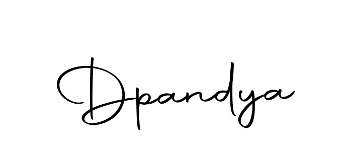Design your own signature with our free online signature maker. With this signature software, you can create a handwritten (Autography-DOLnW) signature for name Dpandya. Dpandya signature style 10 images and pictures png
