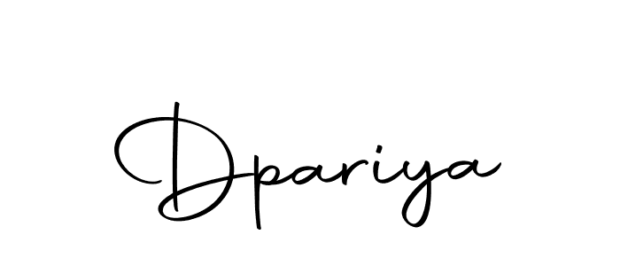 Make a beautiful signature design for name Dpariya. With this signature (Autography-DOLnW) style, you can create a handwritten signature for free. Dpariya signature style 10 images and pictures png