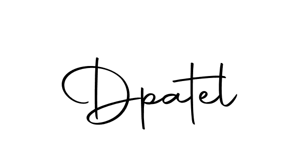 Make a beautiful signature design for name Dpatel. Use this online signature maker to create a handwritten signature for free. Dpatel signature style 10 images and pictures png