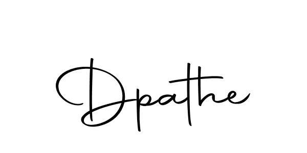 You should practise on your own different ways (Autography-DOLnW) to write your name (Dpathe) in signature. don't let someone else do it for you. Dpathe signature style 10 images and pictures png