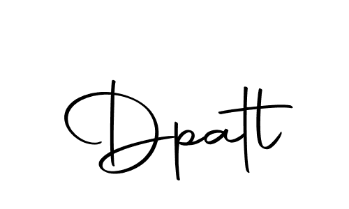 How to make Dpatl signature? Autography-DOLnW is a professional autograph style. Create handwritten signature for Dpatl name. Dpatl signature style 10 images and pictures png