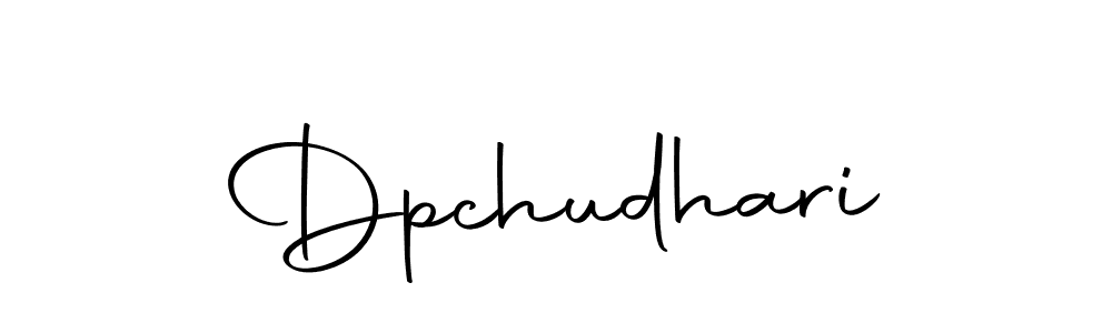 How to make Dpchudhari signature? Autography-DOLnW is a professional autograph style. Create handwritten signature for Dpchudhari name. Dpchudhari signature style 10 images and pictures png