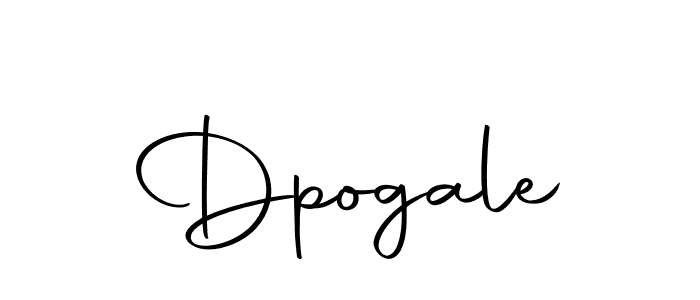 How to make Dpogale name signature. Use Autography-DOLnW style for creating short signs online. This is the latest handwritten sign. Dpogale signature style 10 images and pictures png