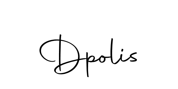 You should practise on your own different ways (Autography-DOLnW) to write your name (Dpolis) in signature. don't let someone else do it for you. Dpolis signature style 10 images and pictures png