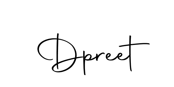 Use a signature maker to create a handwritten signature online. With this signature software, you can design (Autography-DOLnW) your own signature for name Dpreet. Dpreet signature style 10 images and pictures png