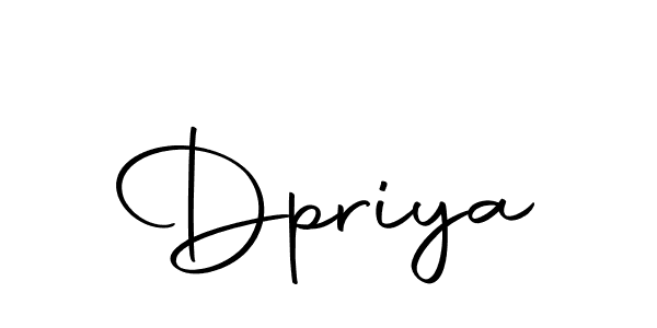 How to make Dpriya name signature. Use Autography-DOLnW style for creating short signs online. This is the latest handwritten sign. Dpriya signature style 10 images and pictures png