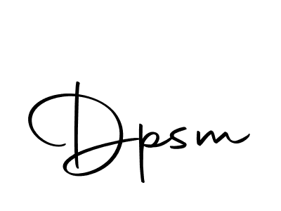 Also we have Dpsm name is the best signature style. Create professional handwritten signature collection using Autography-DOLnW autograph style. Dpsm signature style 10 images and pictures png